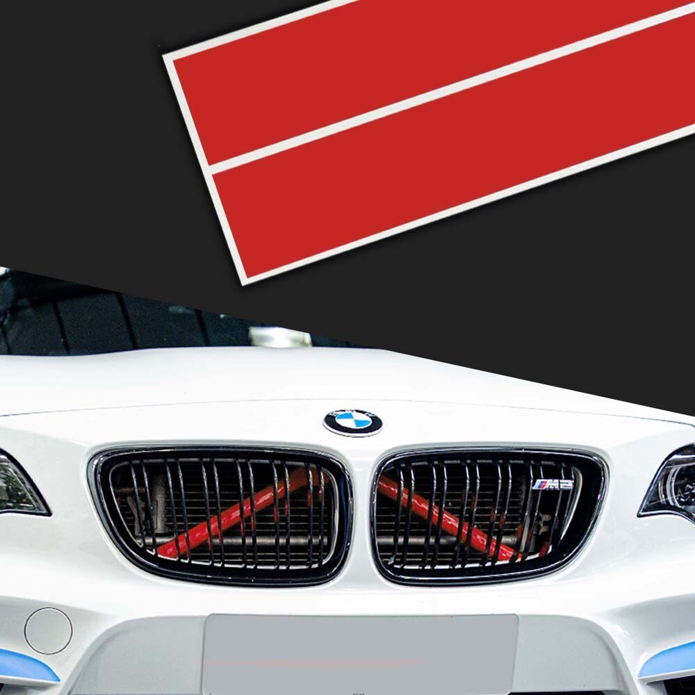 Grille/Radiator Bar Wrap Kit for BMW, AUDI, MINI, Colour: Performance Red