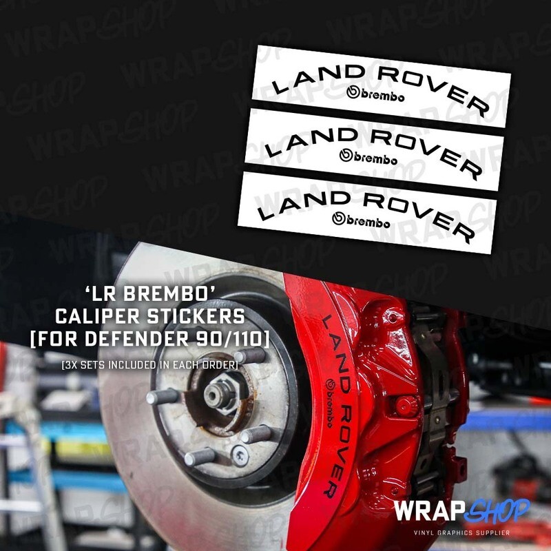 'LAND ROVER / BREMBO' Caliper Stickers for Defender 90/110