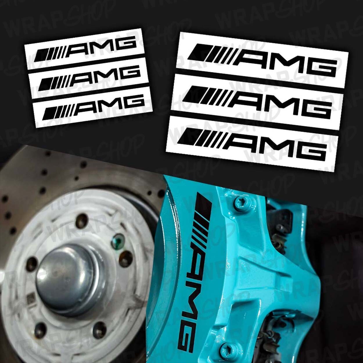 &#39;AMG&#39; Caliper Stickers for AMG A45s/A35