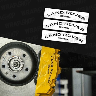 &#39;LAND ROVER / BREMBO&#39; Caliper Stickers for Range Rover Sport L460