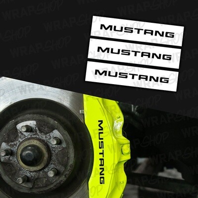 &#39;MUSTANG&#39; Caliper Stickers for Ford Mustang GT