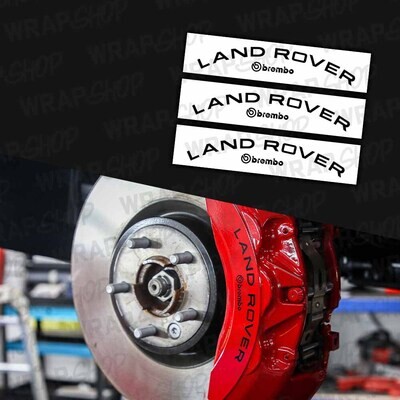 &#39;LAND ROVER / BREMBO&#39; Caliper Stickers for Defender 90/110