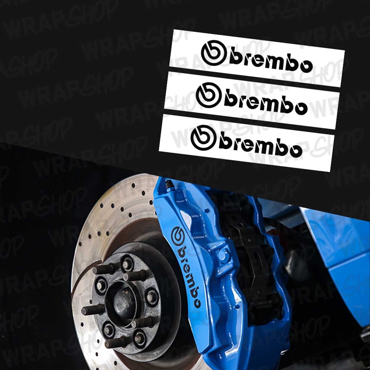 &#39;BREMBO&#39; Caliper Stickers for Ford Mustang GT