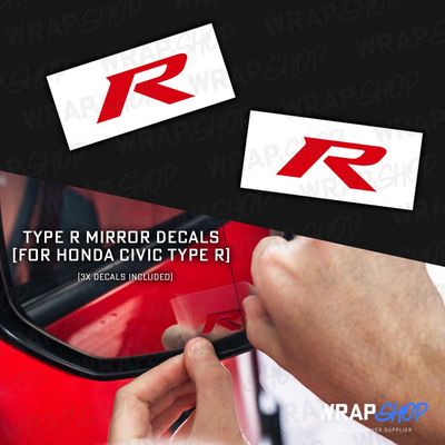 PREMIUM Honda Type R Wing Mirror Decals