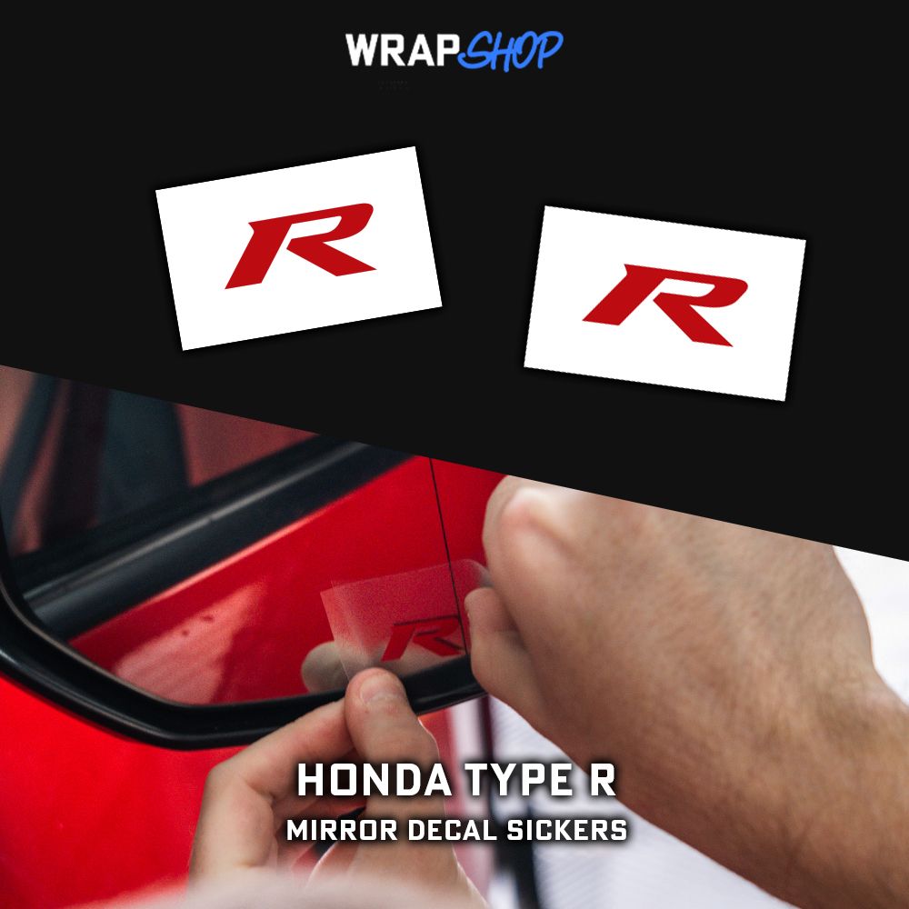 PREMIUM Honda Type R Mirror Decals