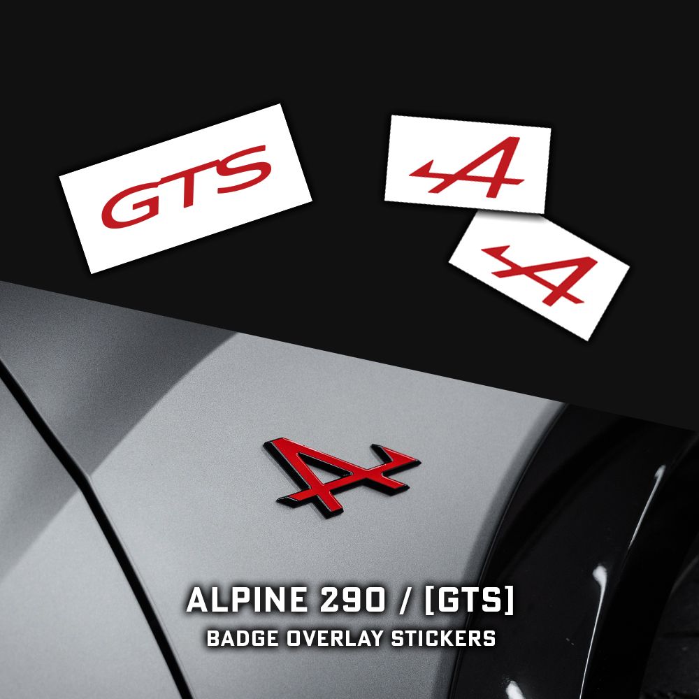 ALPINE 290 [GTS] Badge Overlays