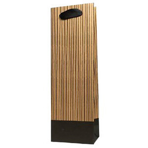 1 fles Kraft draagtas