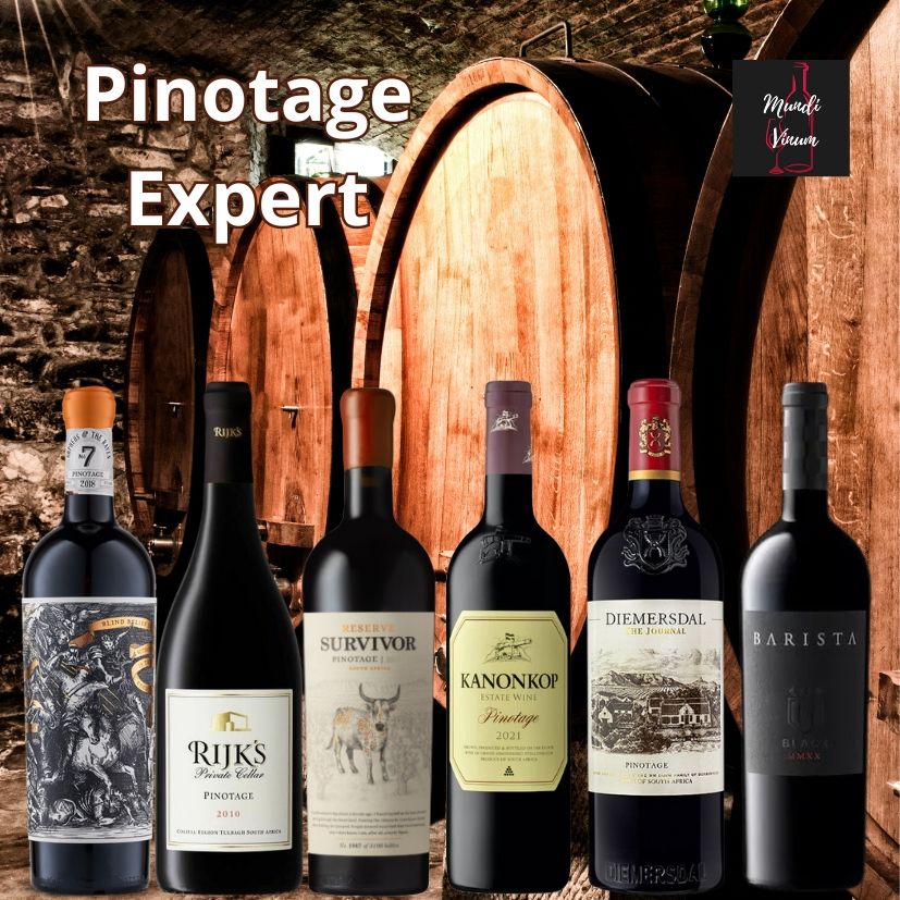 zuid-afrikaanse rode wijn van de pinotage druif 