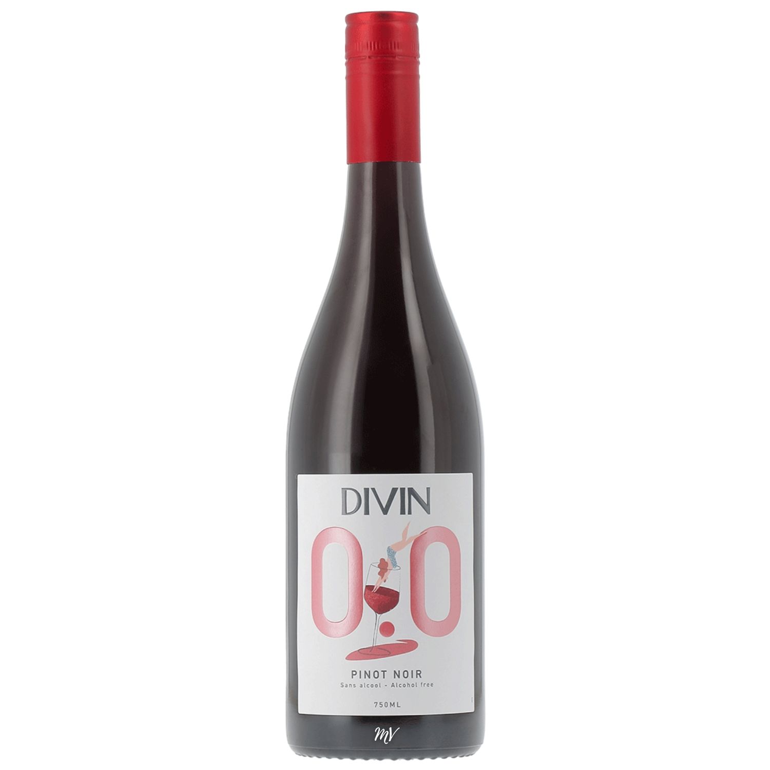 Divin 0.0 Alcoholvrije Pinot Noir Divin 0.0 acholvrije wijn kopen pinot noir