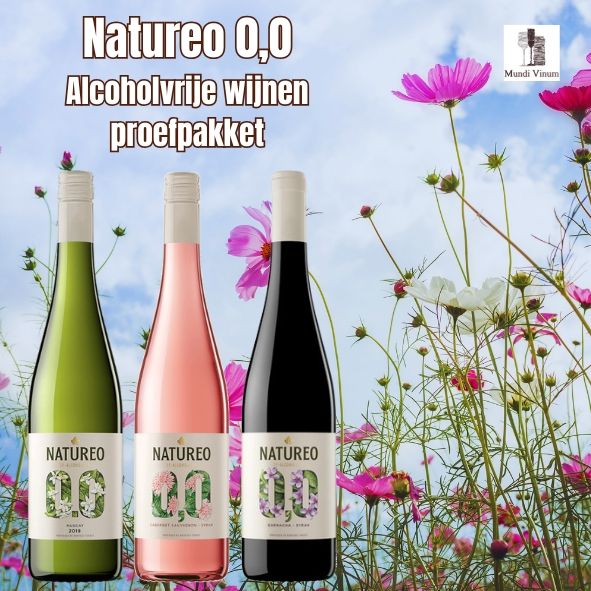 Natureo 0,0 Alcoholvrije wijnen - Proefpakket kopen