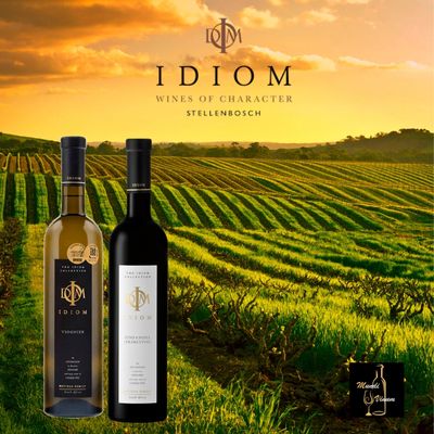 idiom zinfandel primitivo en viognier, zuid-afrikaanse witte en rode wijn uit stellenbosch