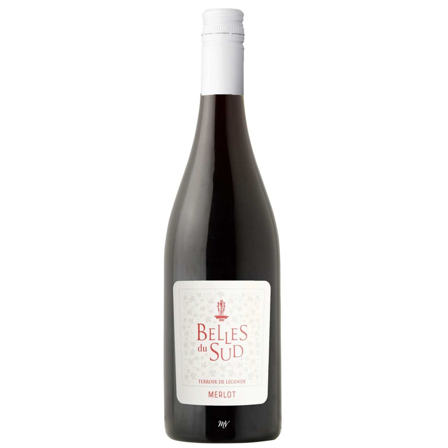 Belles du Sud Merlot – zachte rode wijn met fruitige aroma’s, te koop bij Mundi Vinum