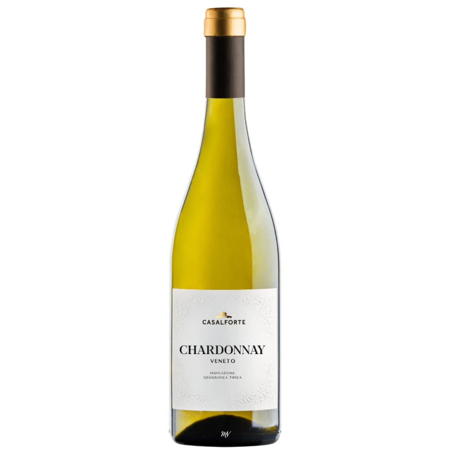 Casalforte Chardonnay – elegante Italiaanse witte wijn met een gouden tint en fruitige, bloemige aroma’s, perfect bij visgerechten
