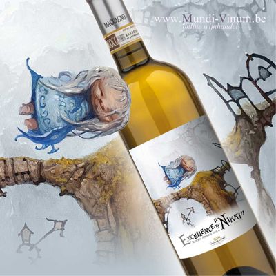 Fles Roero Arneis DOCG ‘Excellence by Nikky’ van Maccagno – elegante witte wijn uit Roero met aroma’s van peer, citrus en ama