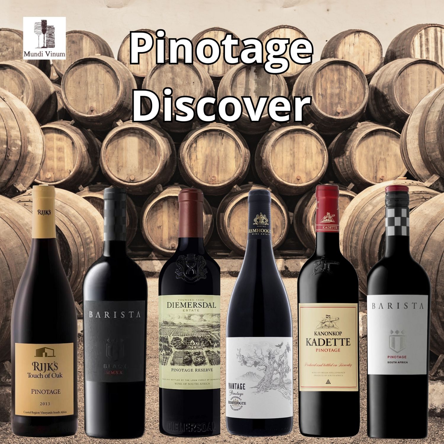 Proefpakket Discover Pinotage – zes topwijnen uit Zuid-Afrika met krachtige smaken van rijp fruit, specerijen en mokka