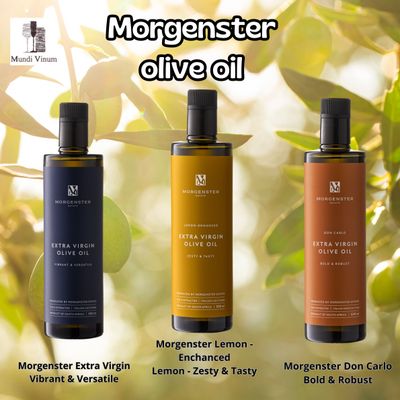 Morgenster proefpakket olijfolie – Extra Virgin, Citrus en Don Carlo premium flessen