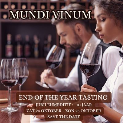 wijnproeverij Mundi Vinum Winetasting op zaterdag 24 en zondag 25 oktober in Herent