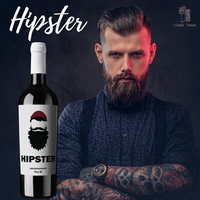 Ferro 13 Hipster Negroamaro – medium rode wijn met hipster‑label, kersen en soepele afdronk
