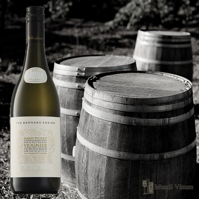 Hand Picked Viognier, goudgeel, perzik, lychee, honing en subtiele Franse eik uit Franschhoek