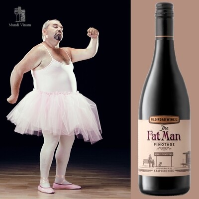 The Fatman Pinotage, Kaapwijn met Franse eik en elegante droge afdronk, Mundi Vinum Herent