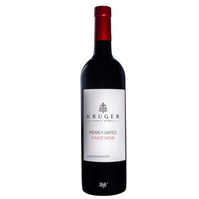 Kruger Pearly Gates Pinot Noir, elegante cool‑climate stijl met rood fruit, Mundi Vinum Herent