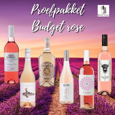 Proefpakket Budget Rosé Roséwijnen proefpakket – 6 x rosé | budgetvriendelijke selectie | zomerse wijnactie | ideale foodpairing
