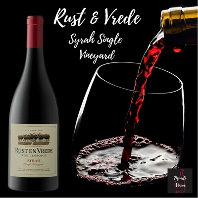 Rust en Vrede Syrah Block 7, krachtige Kaapse terroirwijn met zwart fruit en kruidigheid, Mundi Vinum Herent