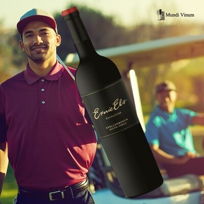 Ernie Els Signature, krachtige Stellenbosch wijn van golfkampioen Ernie Els met bessenfruit en mokka