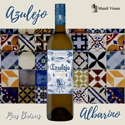 Azulejo Albariño – etiket geïnspireerd op Spaanse azulejo‑tegels, ode aan kunst en traditie