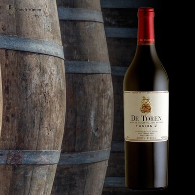 De Toren Fusion V Magnum 1,5 L, krachtige Kaapse Bordeaux‑blend met 4,3 Vivino – Mundi Vinum Herent