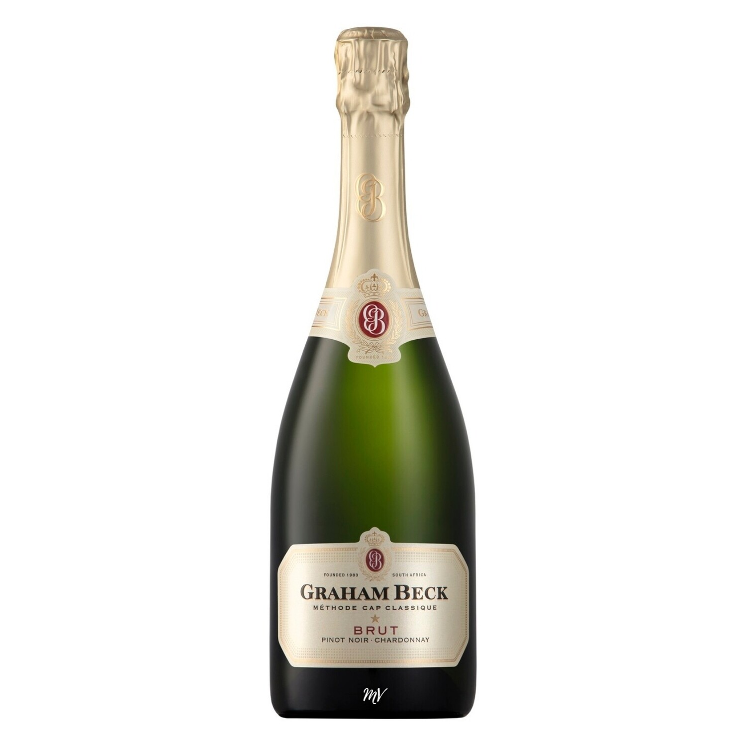 Graham Beck - Cap Classique Brut - 70 cl Graham Beck Brut Cap Classique, elegante Zuid Afrikaanse vonkelwijn met groene appel en citroen, Mundi Vinum Herent