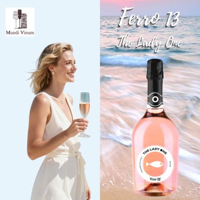 Ferro 13 The Lady Prosecco Rosé – elegante rosé bubbel met fijne mousse en tonen van rood fruit