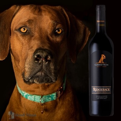 Ridgeback Cabernet Franc, Kaapse terroirwijn met hond‑etiket en zwarte bessen, Mundi Vinum Herent