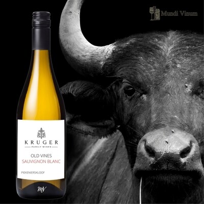 Kruger Old Vine Sauvignon Blanc Piekenierskloof, elegante minerale Kaapse stijl, Mundi Vinum Herent