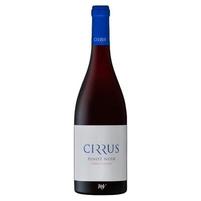 Cirrus Pinot Noir, premium Ceres Plateau wijn met 5★ Platter’s Guide, Mundi Vinum Herent