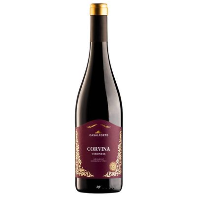 Casalforte Corvina uit Veneto – Italiaanse rode kwaliteitswijn met kersen en kruidigheid, ideaal bij pasta, gevogelte