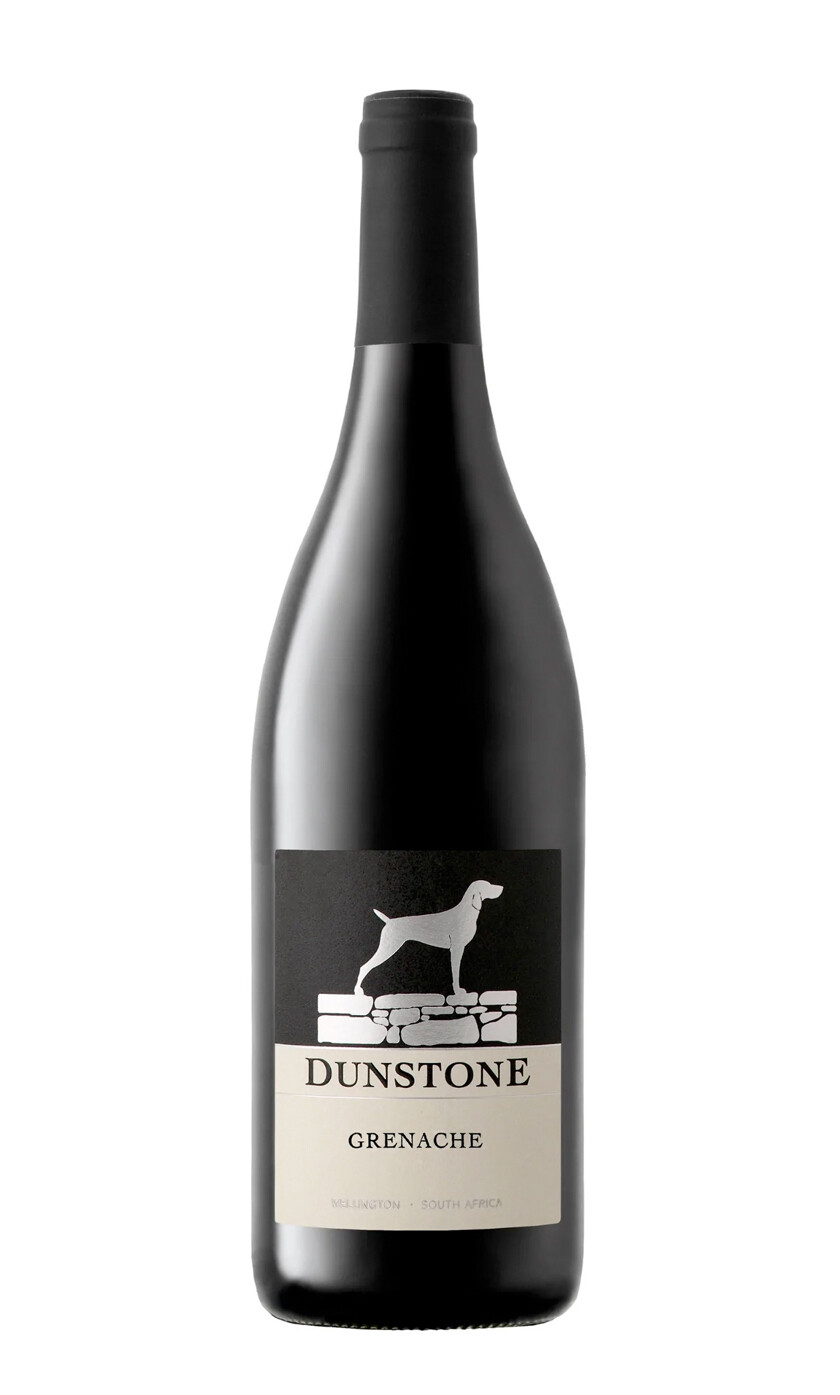 Dunstone Grenache uit Wellington, elegante Kaapse wijn met rood fruit en zachte kruiden bij Mundi Vinum Herent.