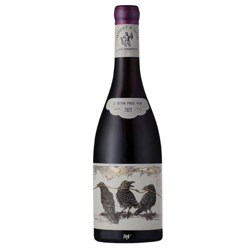 The Vinoneers - Orpheus & Raven - Conspiracy of Ravens - Pinot Noir Conspiracy of Ravens Pinot Noir, Kaapwijn met bekroond kunstetiket uit designboek, Mundi Vinum Herent