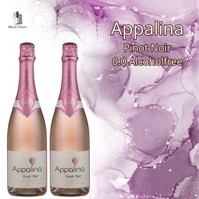 Appalina Pinot noir 0.0 Alcoholfree - alcoholvrije bubbels schuimwijn