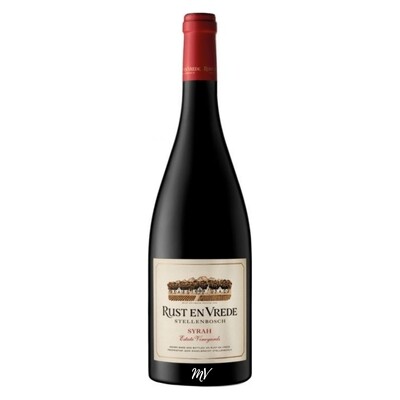 Rust en Vrede Syrah, premium Stellenbosch rood met 5★ Platter’s en 97/100 punten, Mundi Vinum Herent