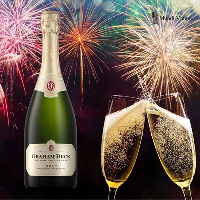 Graham Beck Brut 1,5 L, premium specialist Zuid Afrikaanse wijn met levendige mousse en frisse citrus, Mundi Vinum Herent