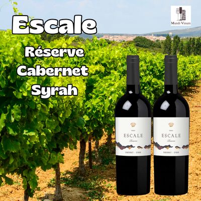  escale  cabernet syrah réserve  languedoc rode wijn - pays d'oc