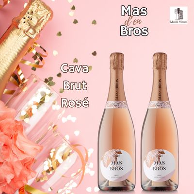 Cava Mas d’en Bros Rosé – roze tint met fijne, aanhoudende bubbels