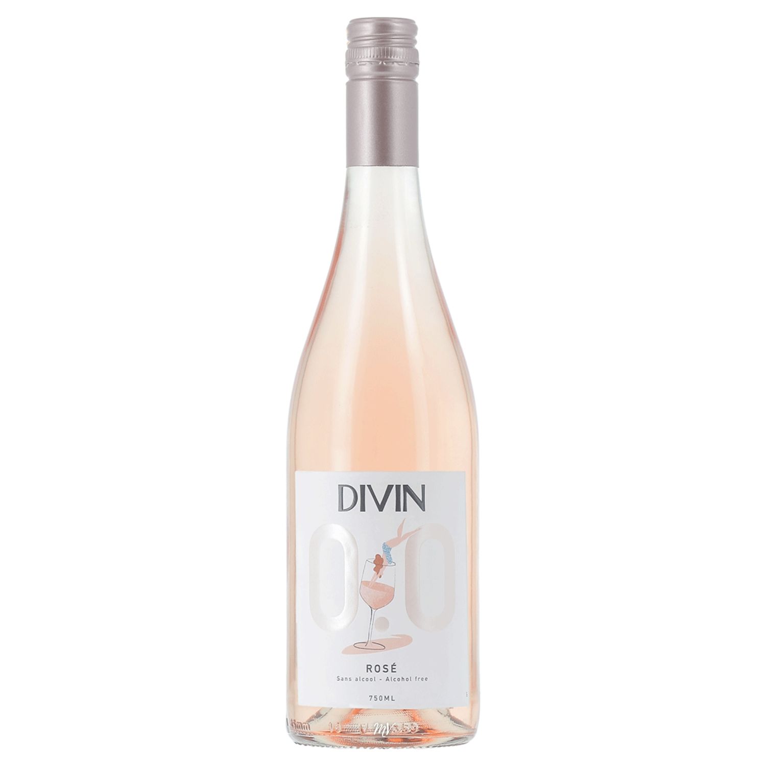 Divin 0.0 Alcoholvrije Rosé Divin 0.0 acholvrije rosé wijn kopen