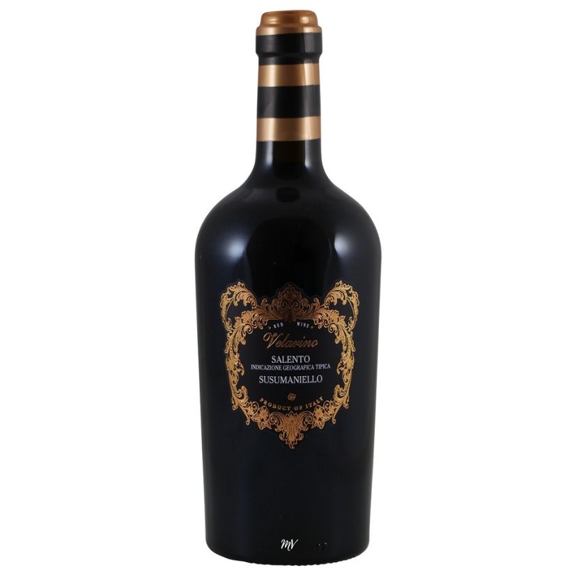 Velarino - Susumaniello Velarino Susumaniello wijn uit Puglia, Italiaanse rode wijn, Italië, rode en volle krachtige wijn