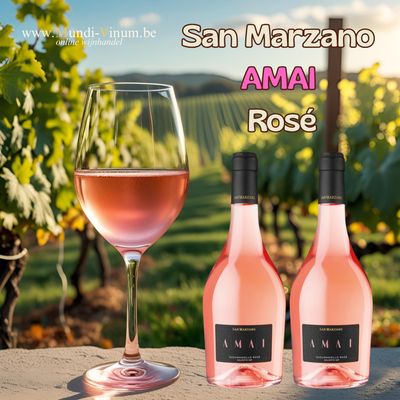 Amai Rosé – een ode aan de Susumaniello-druif: fris, fruitig en elegant verpakt in een stijlvolle mooie Italiaanse fles