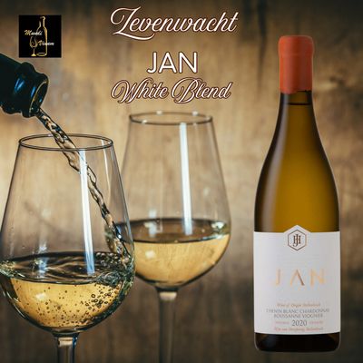 Zevenwacht JAN White premium, Kaapse blend geserveerd bij Michelin‑chef Jan Hendrik, Mundi Vinum Herent