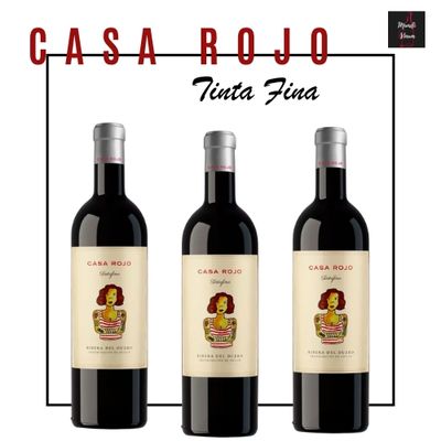 Tinta Fina Tempranillo – etiket verwijst naar krachtige Ribera‑stijl en pure Tinta Fina druif