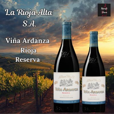  La Rioja Alta – Viña Ardanza Rioja Reserva – elegant, fris, rood fruit, kruiden en subtiel hout, fles met iconisch etiket