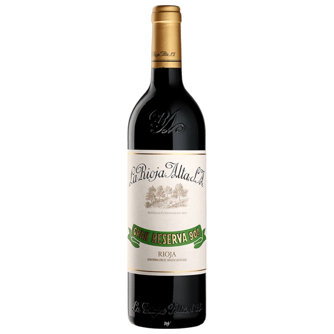 La Rioja Alta – Rioja Gran Reserva 904 – zijdeachtig, fris, rood fruit, kruiden en subtiel hout, fles met iconisch etiket